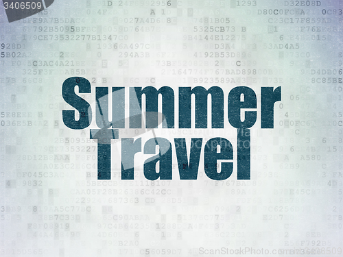 Image of Tourism concept: Summer Travel on Digital Paper background