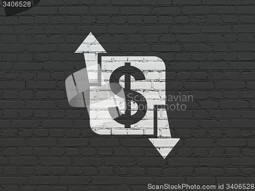 Image of Finance concept: Finance on wall background