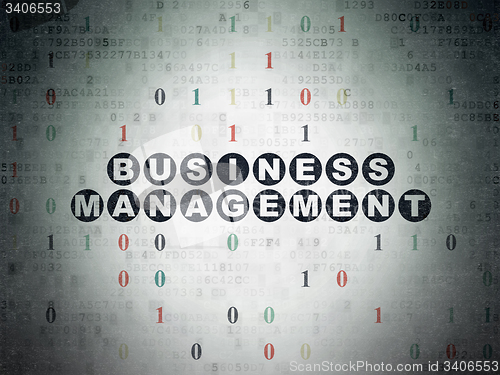 Image of Business concept: Business Management on Digital Paper background