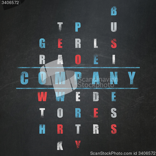 Image of Business concept: word Company in solving Crossword Puzzle