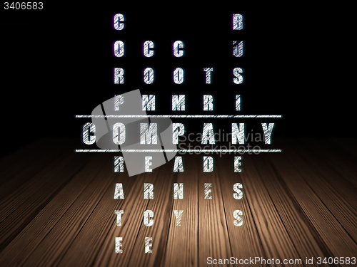 Image of Finance concept: word Company in solving Crossword Puzzle