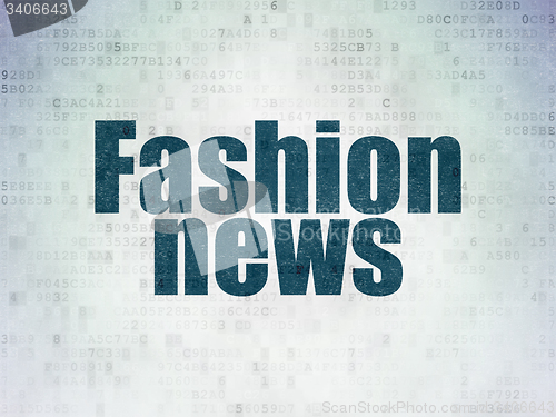 Image of News concept: Fashion News on Digital Paper background