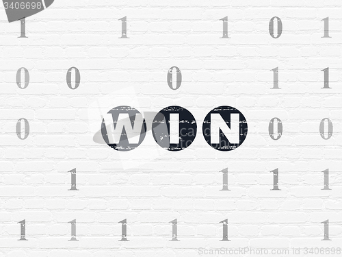 Image of Business concept: Win on wall background