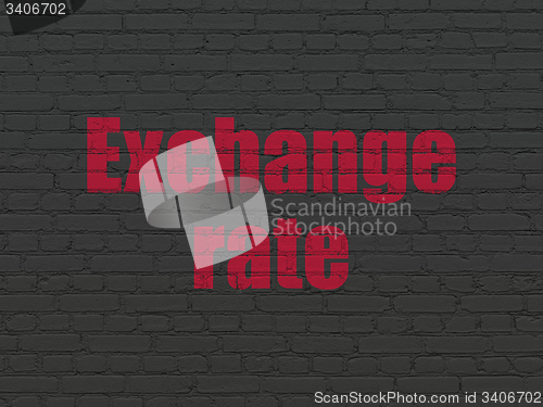 Image of Money concept: Exchange Rate on wall background