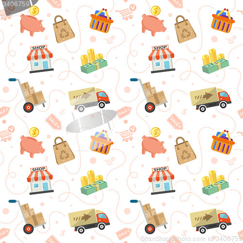 Image of Shopping Seamless Pattern