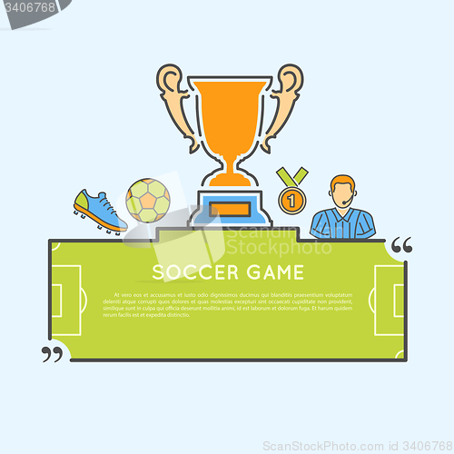 Image of Soccer Game Concept