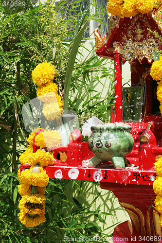 Image of Spirit house in Thailand - travel and tourism.