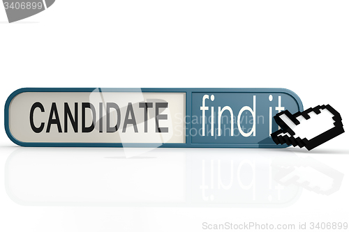 Image of Candidate word on the blue find it banner