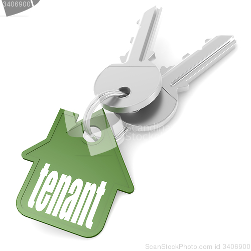 Image of Keychain with tenant word