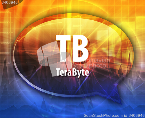 Image of TB acronym definition speech bubble illustration