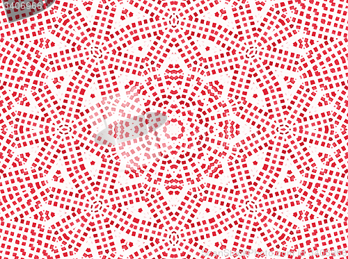 Image of Red concentric pattern 