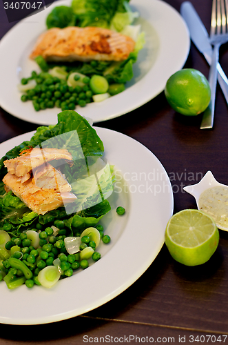 Image of Roasted Salmon and Vegetables