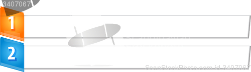 Image of Slant Items Two blank business diagram illustration