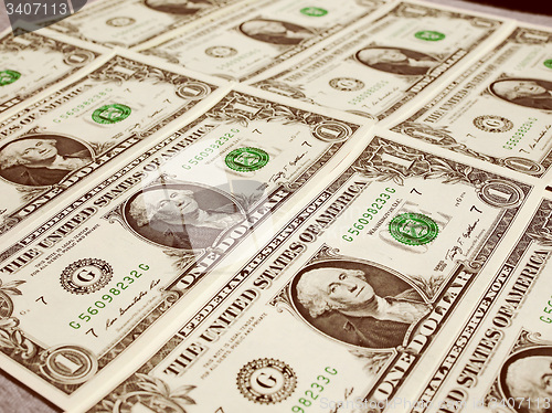 Image of Retro look Dollar notes 1 Dollar