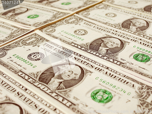 Image of Retro look Dollar notes 1 Dollar