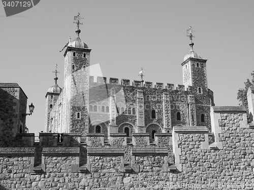 Image of Black and white Tower of London