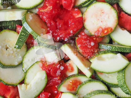 Image of Zucchini with tomato