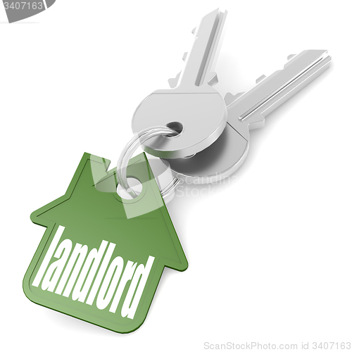 Image of Keychain with landlord word