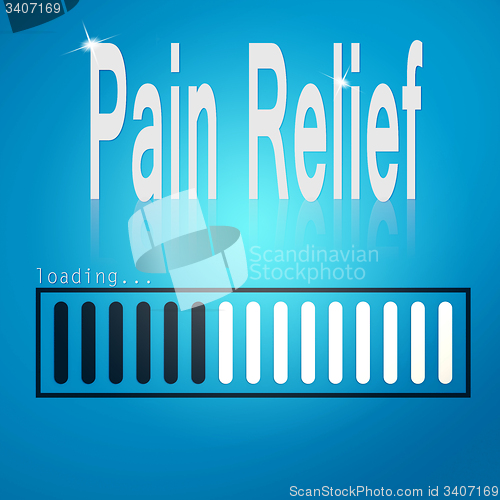 Image of Pain relief blue loading bar