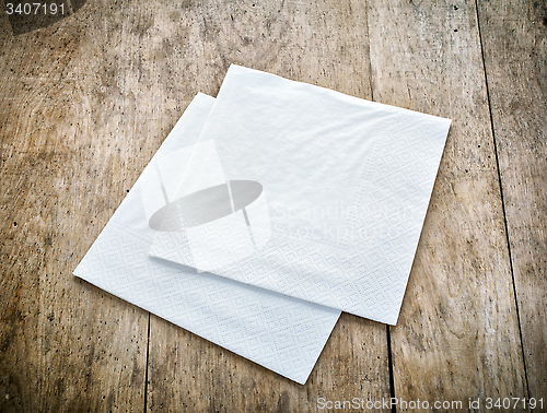 Image of white paper napkins