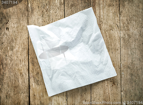 Image of white paper napkin