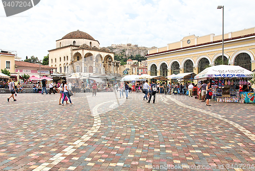 Image of Monastiraki Square in Athens, Greece