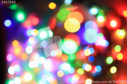 Image of color christmas lights background