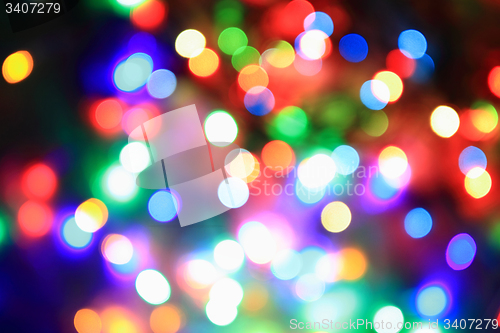 Image of color christmas lights background