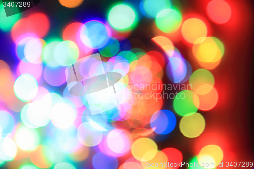 Image of color christmas lights background