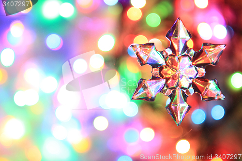 Image of color christmas lights background