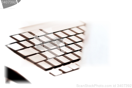 Image of Modern and stylish laptop. 