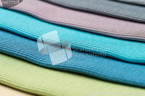 Image of Multi color fabric texture samples