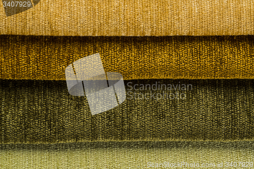 Image of Multi color fabric texture samples