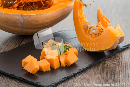 Image of Sliced pumpkin
