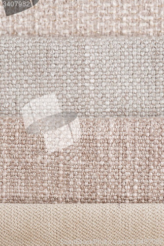 Image of Multi color fabric texture samples