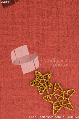 Image of Golden Christmas stars