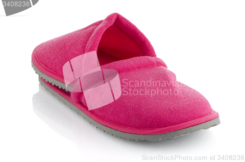 Image of A pair of pink slippers