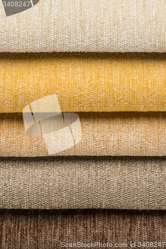 Image of Multi color fabric texture samples