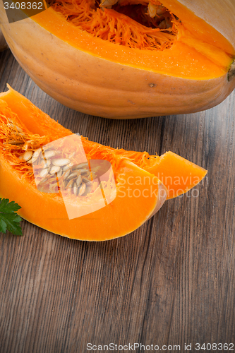 Image of Sliced pumpkin