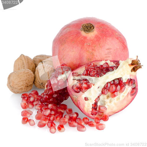 Image of Ripe pomegranate fruit