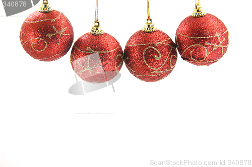 Image of red xmas balls