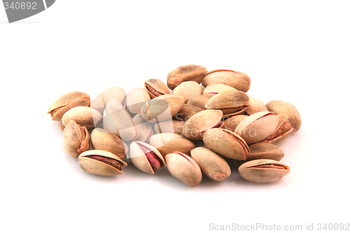 Image of isolated pistachios