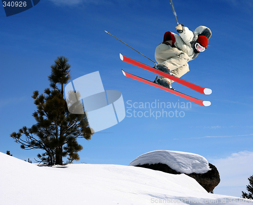 Image of Skier jumping