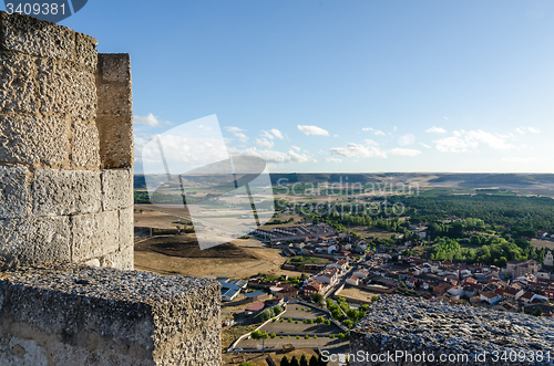 Image of Stone tower of Penafiel Castle, Spain