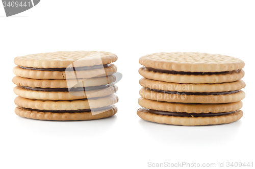 Image of Sandwich biscuits with chocolate filling