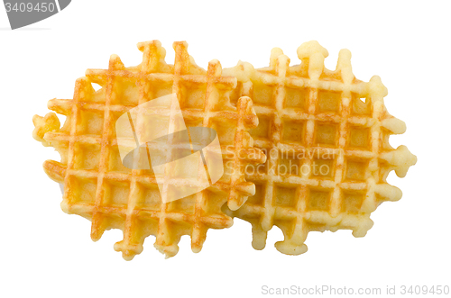 Image of Pile of sweet waffles