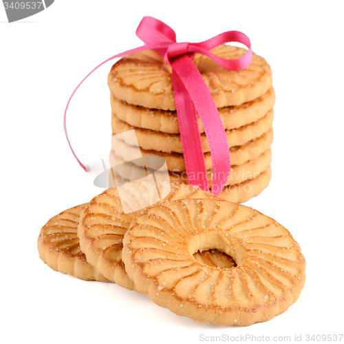 Image of Festive wrapped rings biscuits