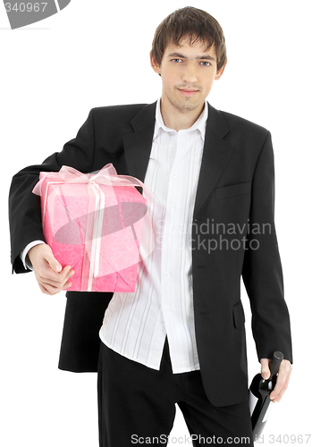 Image of gift and wine