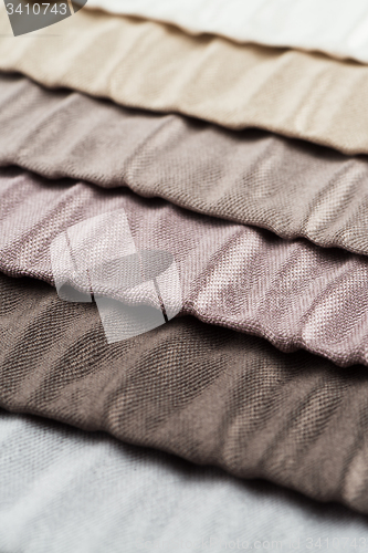 Image of Multi color fabric texture samples