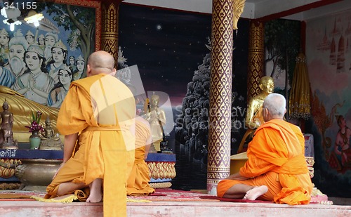 Image of buddhist monks